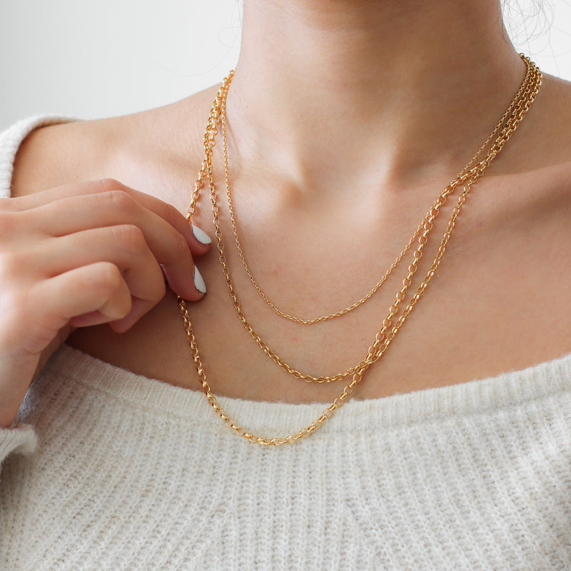 Sterling Silver Or Gold Plated Belcher Chain Necklace By Lily Charmed |  notonthehighstreet.com